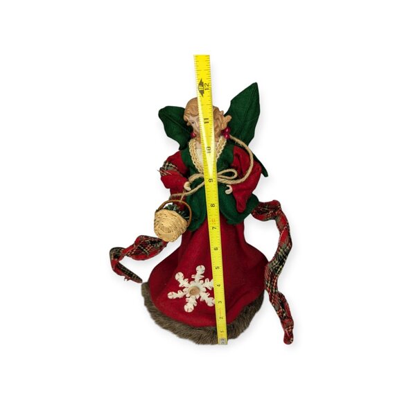 Angel Tree Topper Christmas Centerpiece Ceramic Head & Hands with Basket - Picture 9 of 10